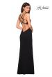 Picture of: Asymmetrical Jersey Prom Dress with Cut Outs in Black, Style: 27126, Detail Picture 7