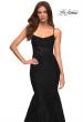 Picture of: Mermaid Lace Gown with Sheer Bodice and Open Back in Black, Style: 30467, Detail Picture 7
