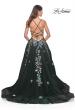 Picture of: Gorgeous Sequin Floral Lace Applique A-Line Tulle Prom Dress in Black, Style: 32023, Detail Picture 7