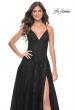 Picture of: Tulle Prom Dress with Lace Detail in Black, Style: 32303, Detail Picture 7