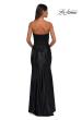 Picture of: Strapless Satin Dress with Lace Top and Sweetheart Neckline in Black, Style: 32582, Detail Picture 7