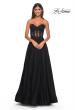 Picture of: A-Line Tulle Ballgown with Lace Illusion Bodice in Black, Style: 32313, Detail Picture 19