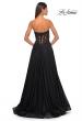 Picture of: A-Line Tulle Ballgown with Lace Illusion Bodice in Black, Style: 32313, Detail Picture 20