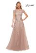 Picture of: Gorgeous Lace and Tulle Gown with Full Skirt and Sleeves in Pink, Style: 29829, Main Picture