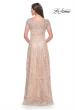 Picture of: Gorgeous Beaded Mother of the Bride Dress with High Neckline in Blush, Style: 31639, Back Picture