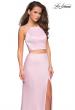 Picture of: Two Piece Racerback Prom Dress with Lace Detail in Blush, Style: 26926, Main Picture
