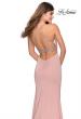 Picture of: High Neckline Prom Dress with Rhinestone Straps in Blush, Style: 28537, Main Picture