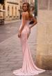 Picture of: Gorgeous Corset Style Prom Dress with Rhinestone Fabric in Blush , Style: 33019, Main Picture