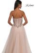 Picture of: A-line Tulle Prom Dress with Stunning Floral Beaded Design in Blush, Style: 32862, Detail Picture 10