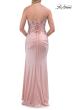 Picture of: Strapless Embellished Corset Gown with High Slit and Lace-Up Back in Blush, Style: 33761, Detail Picture 14