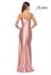 Picture of: Simple One Shoulder Liquid Jersey Dress in Blush, Style: 31391, Detail Picture 16