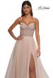 Picture of: Tulle A-line Prom Dress with Rhinestone Detail on Corset Top in Blush, Style: 32675, Detail Picture 17