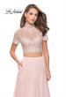 Picture of: Two Piece Dress with Beaded Lace Top and Sheer Back in Blush, Style: 25401, Detail Picture 2