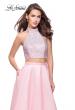 Picture of: Mikado Two Piece A-line Dress with Metallic Beading in Blush, Style: 25705, Detail Picture 3