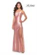 Picture of: Simple One Shoulder Liquid Jersey Dress in Blush, Style: 31391, Detail Picture 3
