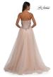 Picture of: A-line Tulle Prom Dress with Stunning Floral Beaded Design in Blush, Style: 32862, Detail Picture 4