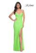 Picture of: Strapless Rhinestone Fishnet Dress with Illusion Back in Green, Style: 32417, Detail Picture 1