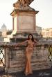 Picture of: Strapless Stretch Satin Dress with Ruching in Bronze, Style: 32300, Detail Picture 2