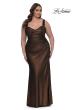 Picture of: Metallic Curve Dress with Flattering Ruching in Bronze , Style: 32991, Detail Picture 9