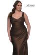 Picture of: Metallic Curve Dress with Flattering Ruching in Bronze , Style: 32991, Detail Picture 12