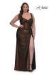 Picture of: Metallic Curve Dress with Flattering Ruching in Bronze , Style: 32991, Detail Picture 1
