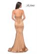 Picture of: Stretch Satin Gown with Draped Sweetheart Neckline in Bronze, Style: 31915, Detail Picture 13