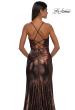Picture of: Metallic Jersey Dress with Side Ruching and High Slit in Bronze , Style: 32884, Detail Picture 14