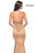 Picture of: Stretch Satin Gown with Draped Sweetheart Neckline in Bronze, Style: 31915, Detail Picture 15