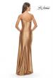 Picture of: Simple One Shoulder Liquid Jersey Dress in Bronze, Style: 31391, Detail Picture 20