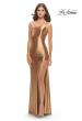 Picture of: Simple One Shoulder Liquid Jersey Dress in Bronze, Style: 31391, Detail Picture 21