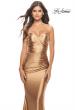Picture of: Sweetheart Trumpet Liquid Jersey Gown with Ruching in Bronze, Style: 31322, Detail Picture 5
