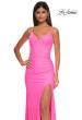 Picture of: Prom Dress with Corset Top and Sheer Illusion Back in Bubblegum Pink, Style: 32962, Detail Picture 11