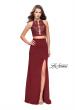 Picture of: Two Piece Prom Dress with Lace Bodice and Beading in Burgundy, Style: 25919, Detail Picture 3