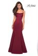 Picture of: Simple A-Line Long Prom Dress with Pockets in Burgundy, Style: 27823, Detail Picture 7