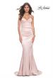 Picture of: Stretch Satin Gown with Draped Sweetheart Neckline in Champagne, Style: 31915, Detail Picture 10