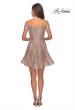 Picture of: Sequin Off The Shoulder Short Homecoming Dress in Champagne, Style: 28155, Detail Picture 4