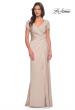Picture of: Elegant Evening Gown with V Neck and Knot in Champagne, Style: 29926, Detail Picture 1