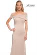 Picture of: Simply Chic Off the Shoulder Jersey Gown in Champagne, Detail Picture 5