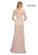 Picture of: Simply Chic Off the Shoulder Jersey Gown in Champagne, Detail Picture 6