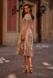 Picture of: Tea Length Mother of the Bride Dress with Short Sleeves, Style: 29830, Back Picture