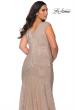 Picture of: Faux Wrap Bodice Sequin Plus Size Prom Gown in Champagne, Style: 28962, Detail Picture 7