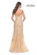 Picture of: Mermaid Sequin and Beaded Embellished Prom Dress in Pastels in Champagne, Style: 32333, Detail Picture 9