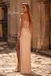 Picture of: Beaded Strapless Evening Dress with Sheer Back in Champagne , Style: 32794, Back Picture