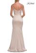Picture of: Satin Fitted Gown with Gathered Bodice and Spaghetti Straps in Champagne, Style: 33421, Detail Picture 25