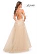 Picture of: Gorgeous Lace and Tulle Ball Gown with High Slit in Champagne, Style: 30591, Detail Picture 2