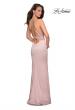 Picture of: Fitted Jersey Dress with Banded Waist and Beads in Champagne, Style: 27274, Detail Picture 3