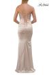 Picture of: Strapless Satin Gown with Ruching and Lace-Up Back in Champagne, Style: 33654, Detail Picture 4