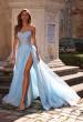Picture of: Tulle A-line Prom Dress with Beautiful Rhinestone Side Detail in Cloud Blue, Style: 32767, Main Picture