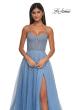 Picture of: Cute A-line Prom Dress with Pearl and Rhinestone Tulle in Cloud Blue, Style: 32644, Detail Picture 9