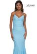 Picture of: Ruched Jersey Mermaid Prom Dress with Rhinestone Neckline in Cloud Blue, Style: 32918, Detail Picture 11
